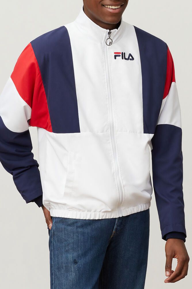 Fila Jakke Herre Hvide/Mørkeblå/Rød Hambly Wind ITV-742185